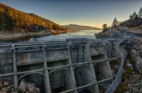 Big Bear Lake Dam Dawn 